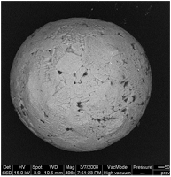 Mikrometeoritt, funnet i Nordmarka. Bildet fra Forskerfabrikken.